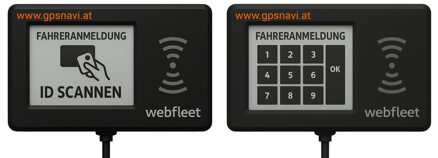 Webfleet PRO I Fahreranmeldung (Bild)