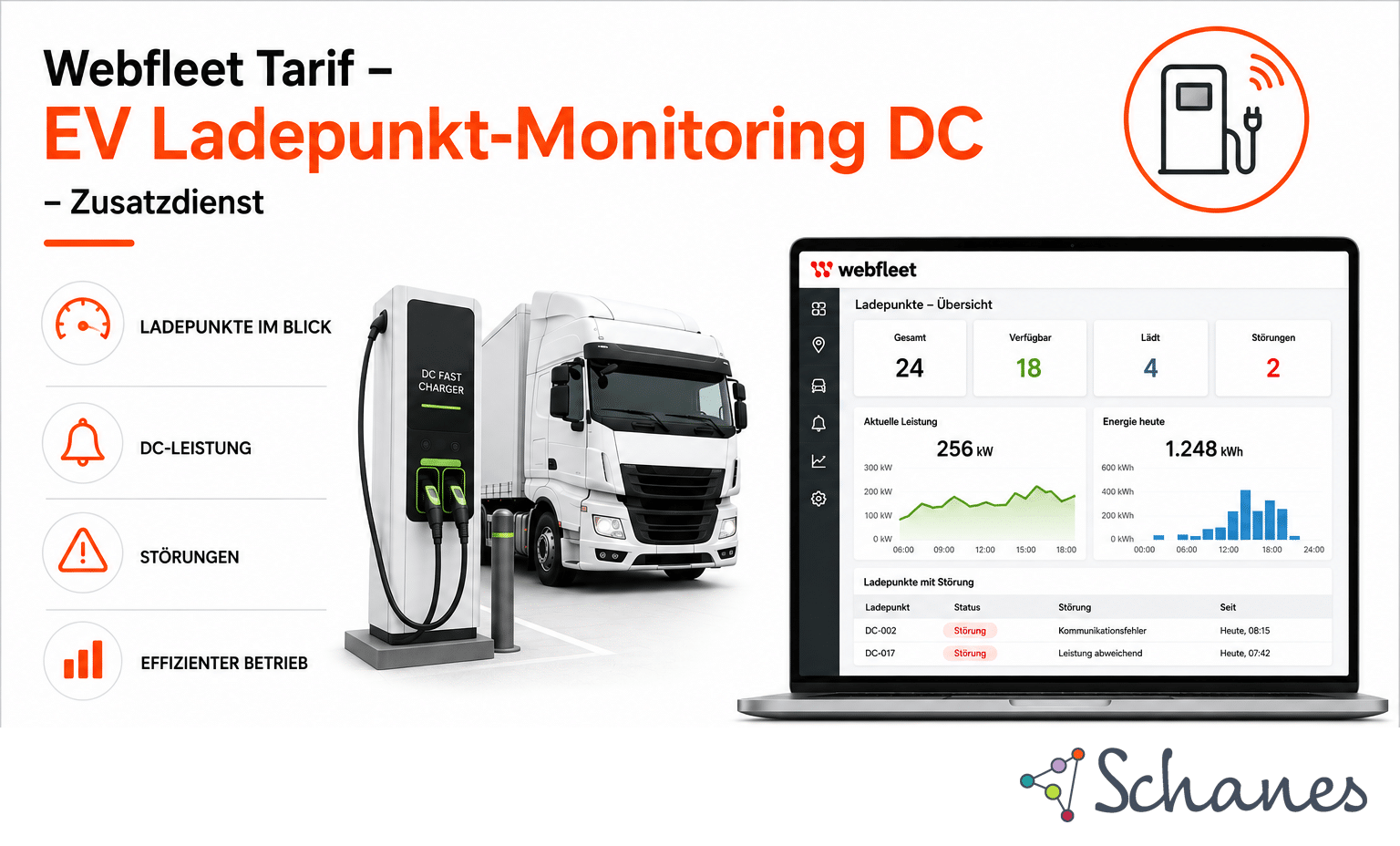Bild: Webfleet Tarif - EV Ladepunkt-Monitoring DC