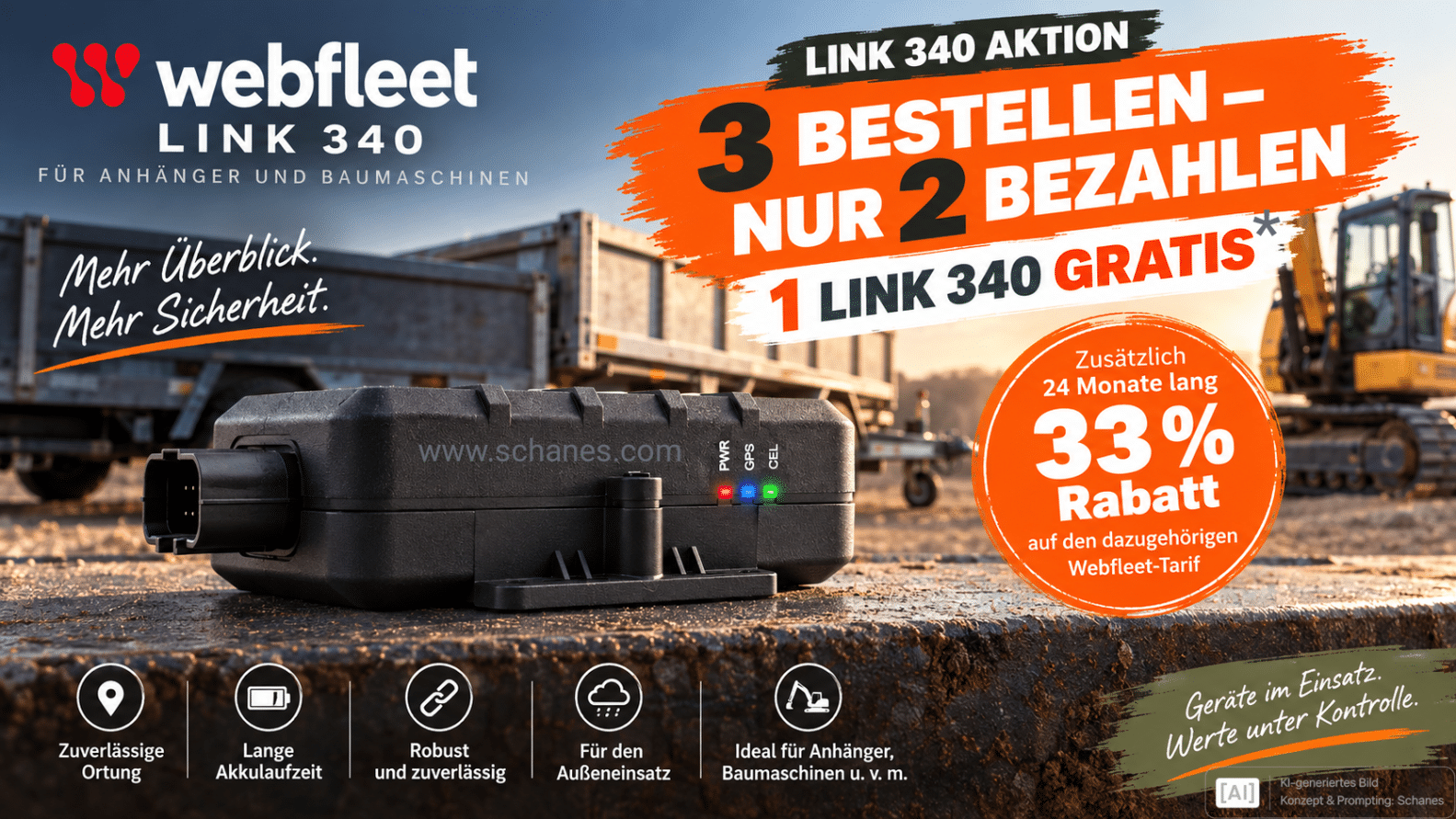 Webfleet LINK 340 PROMO 3 Bestellen 2 Bezahlen*