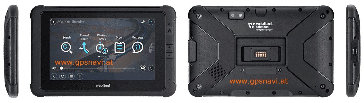 Webfleet Solutions robustes 7 Zoll Tablet - Fahrerterminal PRO 8475 verschiedene Ansichten