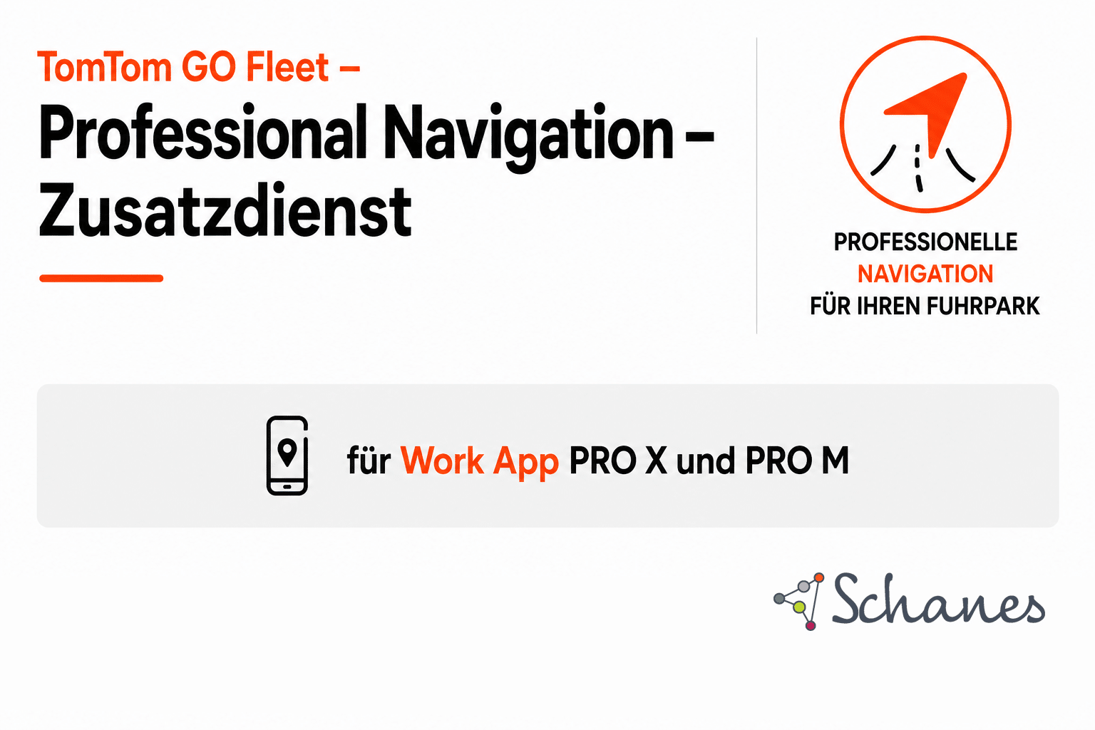 TomTom GO Fleet – Professional Navigation – Zusatzdienst