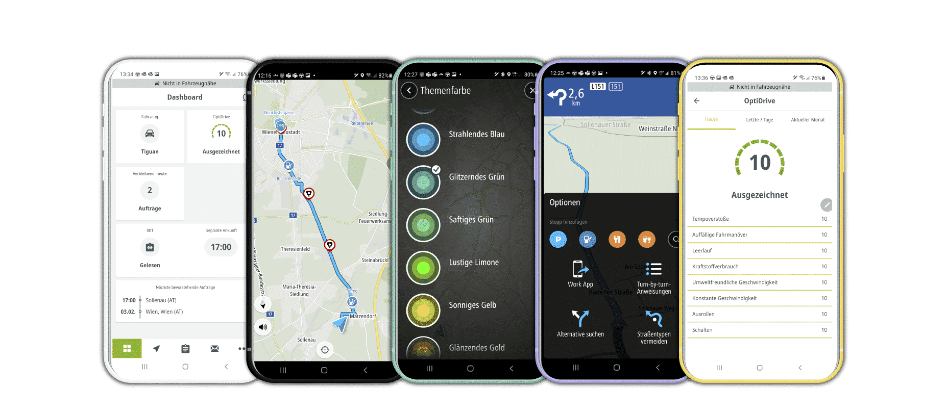 WEBFLEET Work App eine Smartphone-App für Fahrer